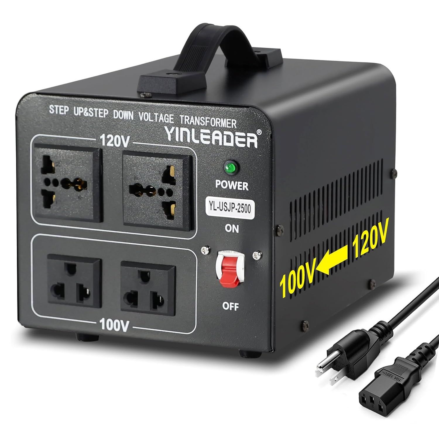 Universal 2500W Step Up Down Converter Transformer with Multiple Voltage Options for African Homes