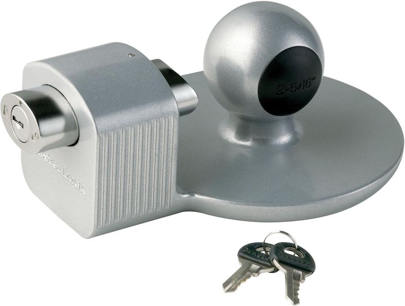2-5/16 Inch Trailer Hitch Coupler Lock – Anti-Theft Protection for RV, Boat, and Utility Trailers
