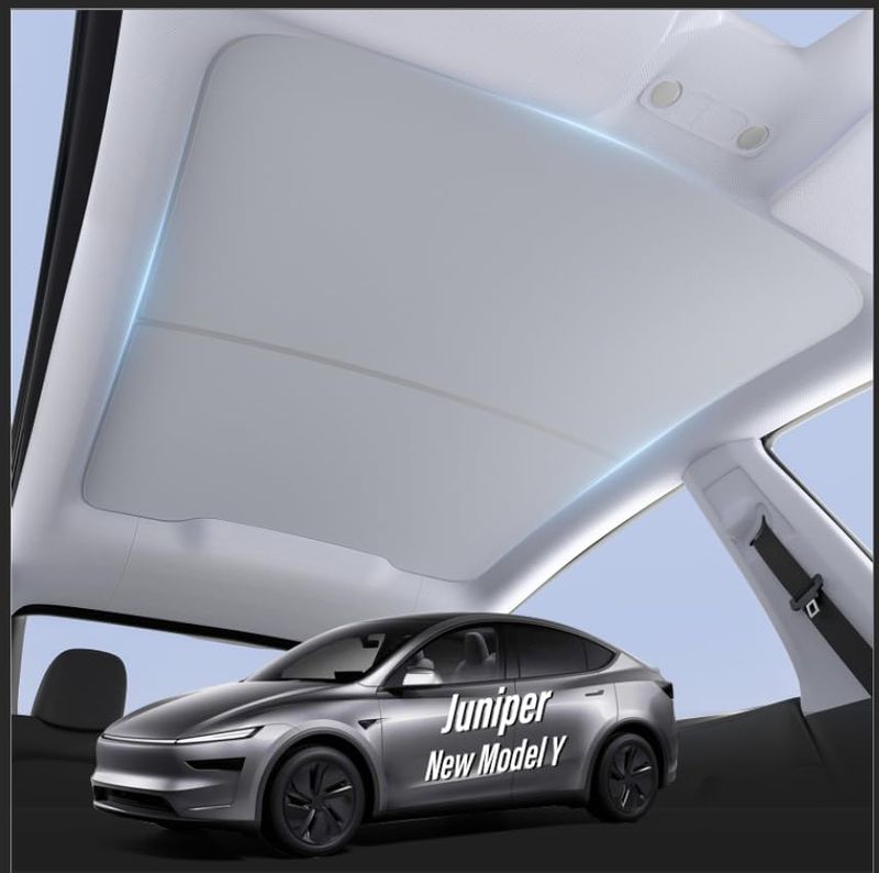 2026 Tesla Model Y Juniper Sun Shade – Roof Shade To Reduces Heat &amp; Glare Effectively