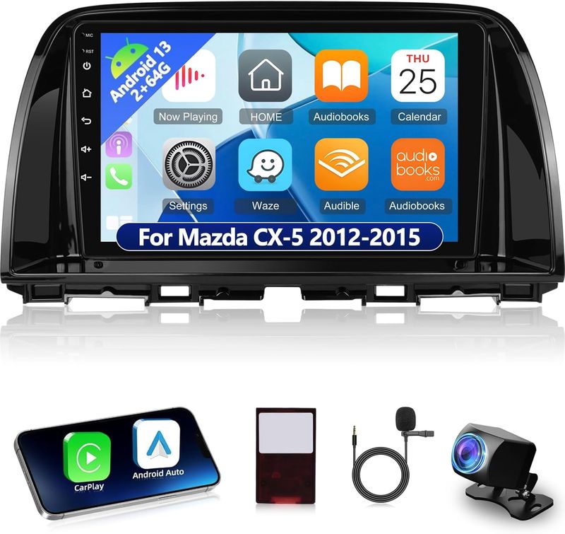 2012-2015 Mazda CX-5 Android Head Unit with GPS, DSP Sound, Wi-Fi &amp; Backup Camera