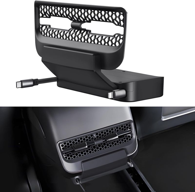 Tesla Model 3/Y Charger Dock 2021–2024 – Retractable Cable System with Dual Fast Charging Ports