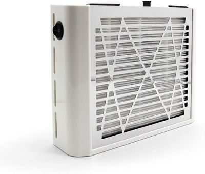 Nail Vacuum Dust Collector – Strong Suction Manicure Extractor Fan for Acrylic Removal (White)