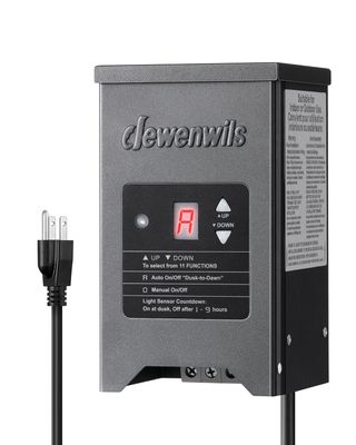 Outdoor Landscape Lighting Transformer 150W – Low Voltage 12/15V AC with Timer &amp; Photocell