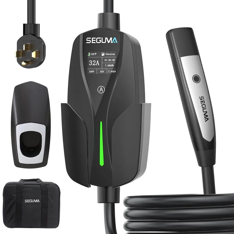 Tesla 32A NACS Level 2 Charger with Extra Long 25FT Charging Cable