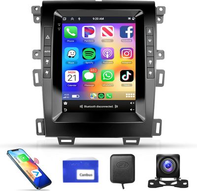 Ford Edge 2013-2015 Touchscreen Stereo 9.7&quot; with GPS Wi-Fi &amp; Backup Camera