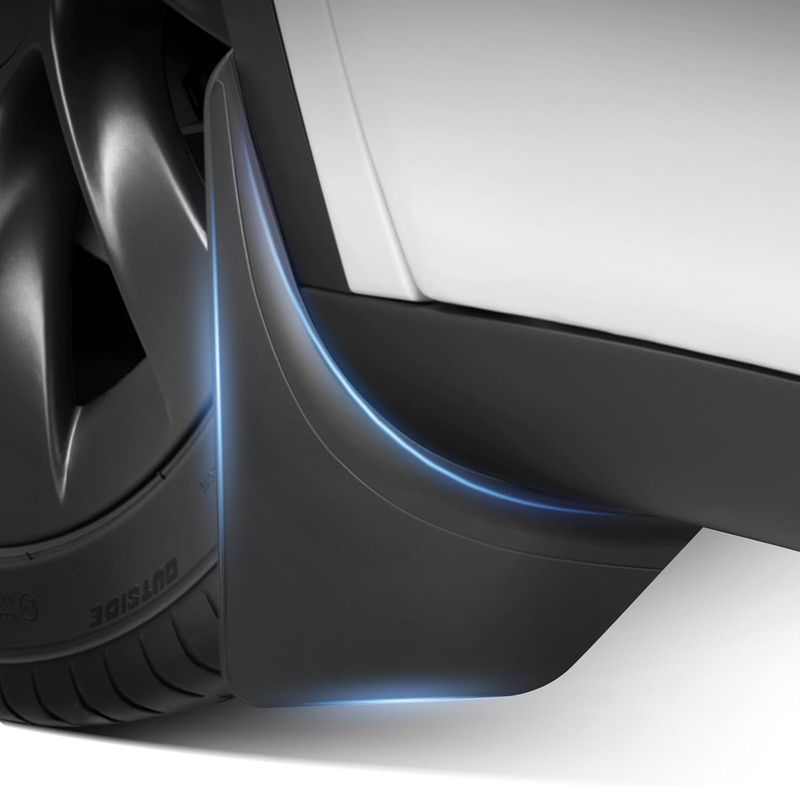 Tesla Model Y Juniper 2025–2026 Mud Flaps – Easy-Fit Splash Guards for Full Protection