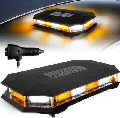 16.5" Rooftop Beacon Emergency Strobe Light with 56 LEDs for Trucks and Work Vehicles