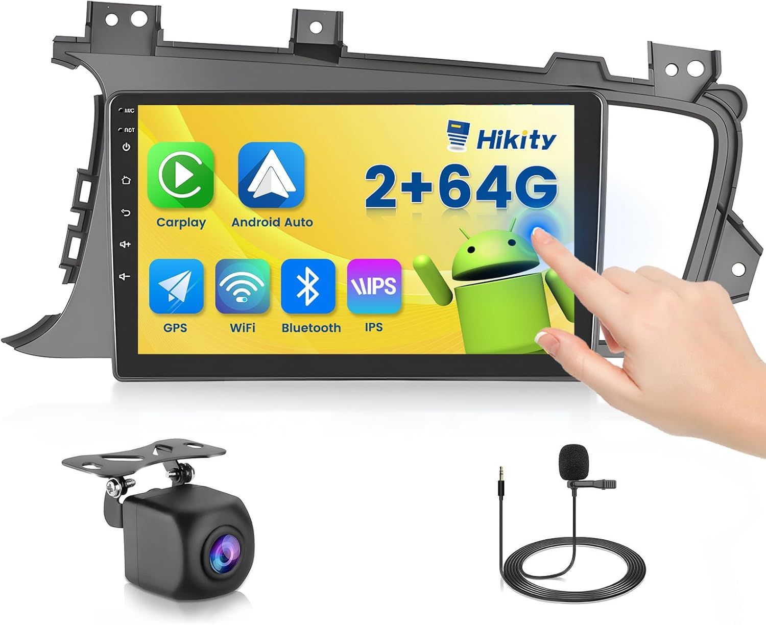 Kia Optima 2011-2013 Android 15 Radio with Wi-Fi, Bluetooth, CarPlay Support &amp; Rear Camera