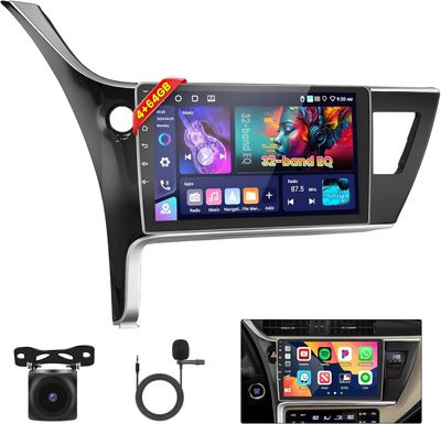 Toyota Corolla Levin 2017–2018 10” Android Car Radio with Wireless CarPlay, GPS &amp; Backup Camera