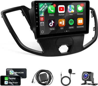 Ford Transit 2013-2019 Android Car Stereo  9” with Wi-Fi, GPS, CarPlay &amp; Backup Camera