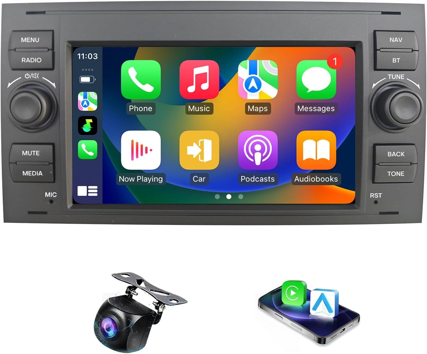 Ford Focus 2005-2006, Ford Fusion 2006-2012, Ford Transit 2005-2011 Touchscreen Car Stereo + Camera