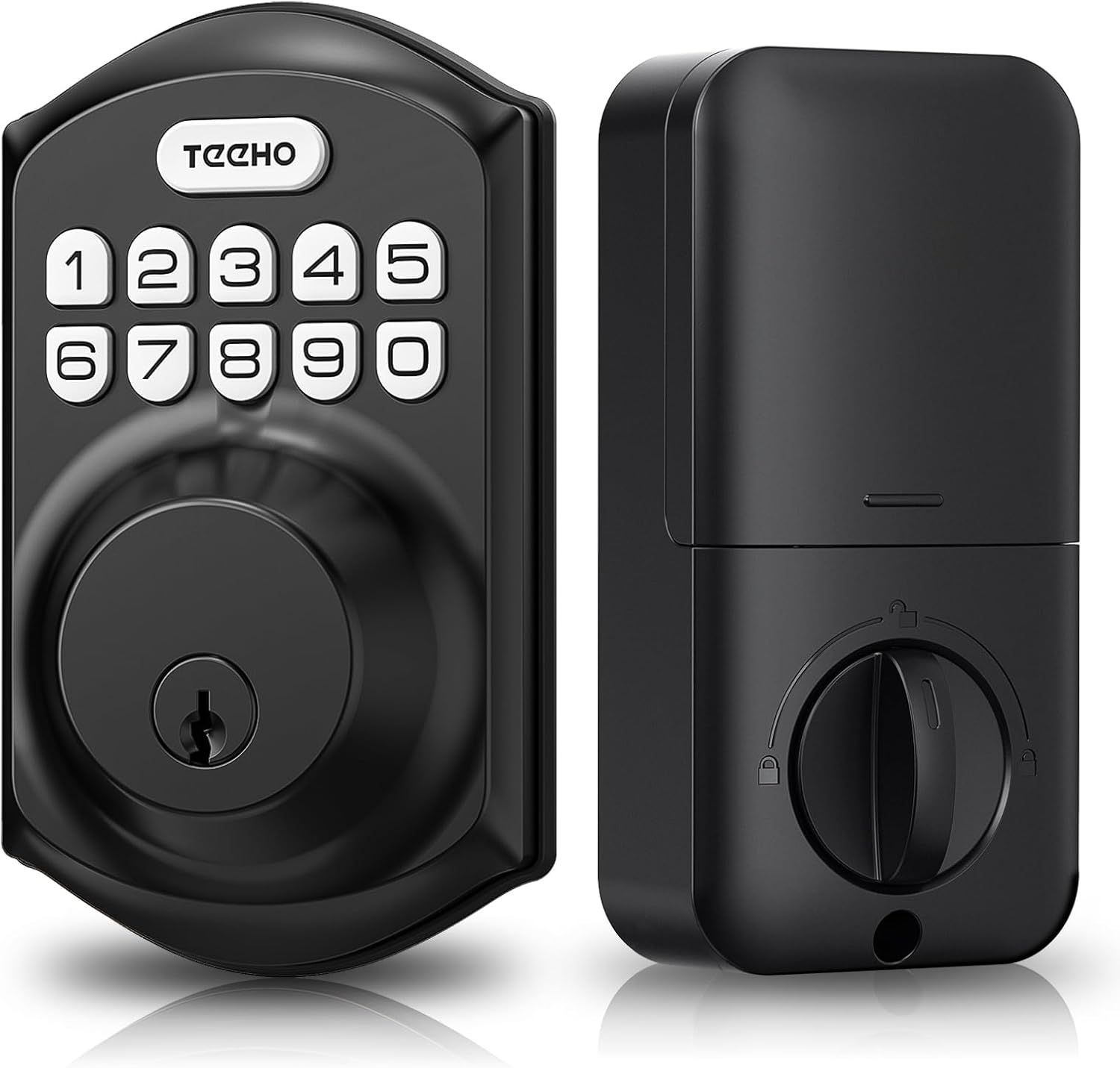 Keyless Entry Door Lock with Keypad - Smart Deadbolt Lock for Front Door with 2 Keys