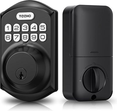 Keyless Entry Door Lock with Keypad - Smart Deadbolt Lock for Front Door with 2 Keys