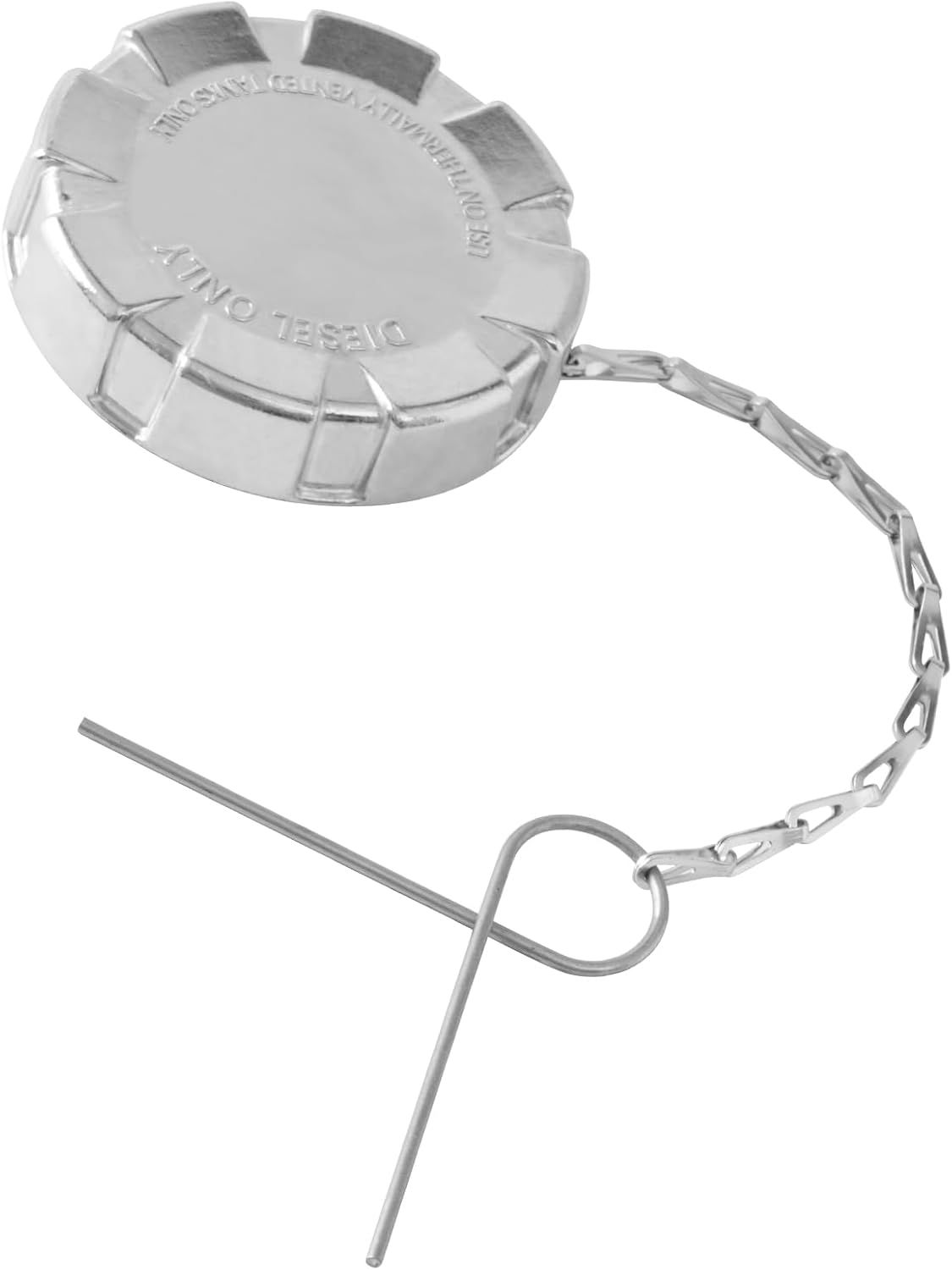 Kenworth Fuel Tank Gas Cap – Non-Locking, Solid Metal, 3" x 12" Fit for Trucks