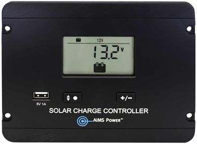 AIMS Power Flush Mount 30 Amp Solar Charge Controller 12/24V PWM