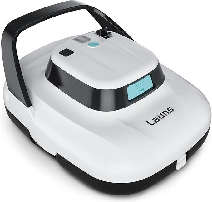 Automatic Pool Cleaner Robot, Cordless Dual-Motor Design, 90-Min Runtime, for Above Ground Pools