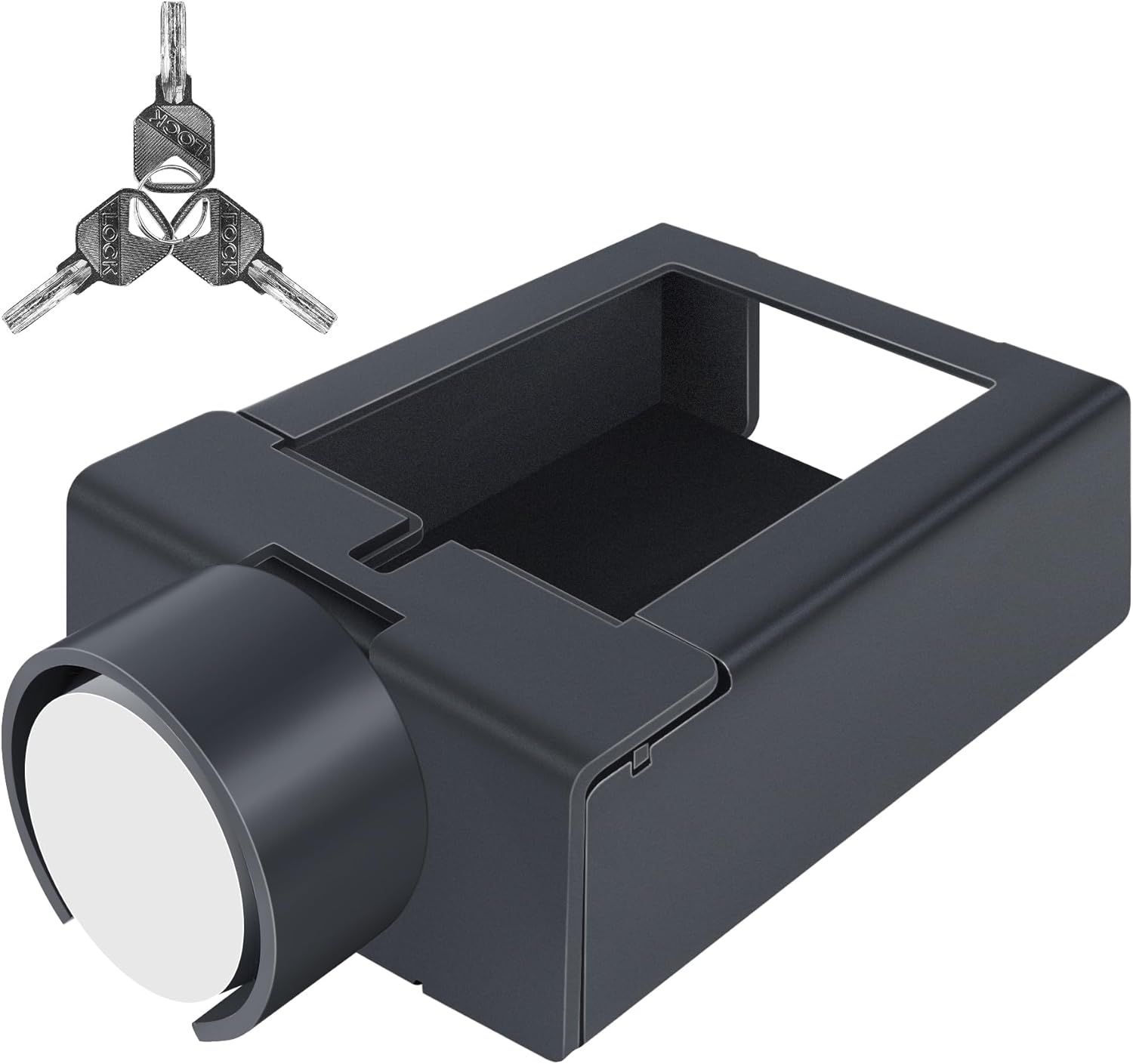 Gooseneck Trailer Lock for 7” Couplers | Fits Round &amp; Square Tubes Securely