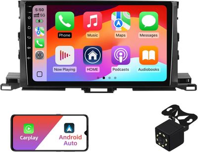 Toyota Highlander 2014-2019 Car Stereo with CarPlay, Android &amp; Rear Camera