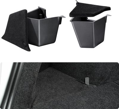 Tesla Model Y Juniper 2025-2026 Trunk Storage Bins with Carpeted Lid