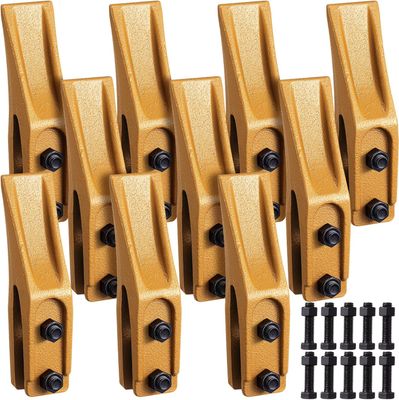 5 Piece Heavy Duty Trenching Bucket Teeth with Pins for Excavators and Loaders
