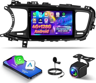 KIA Optima K5 2013–2015 Car Stereo with CarPlay, Android &amp; Backup Camera