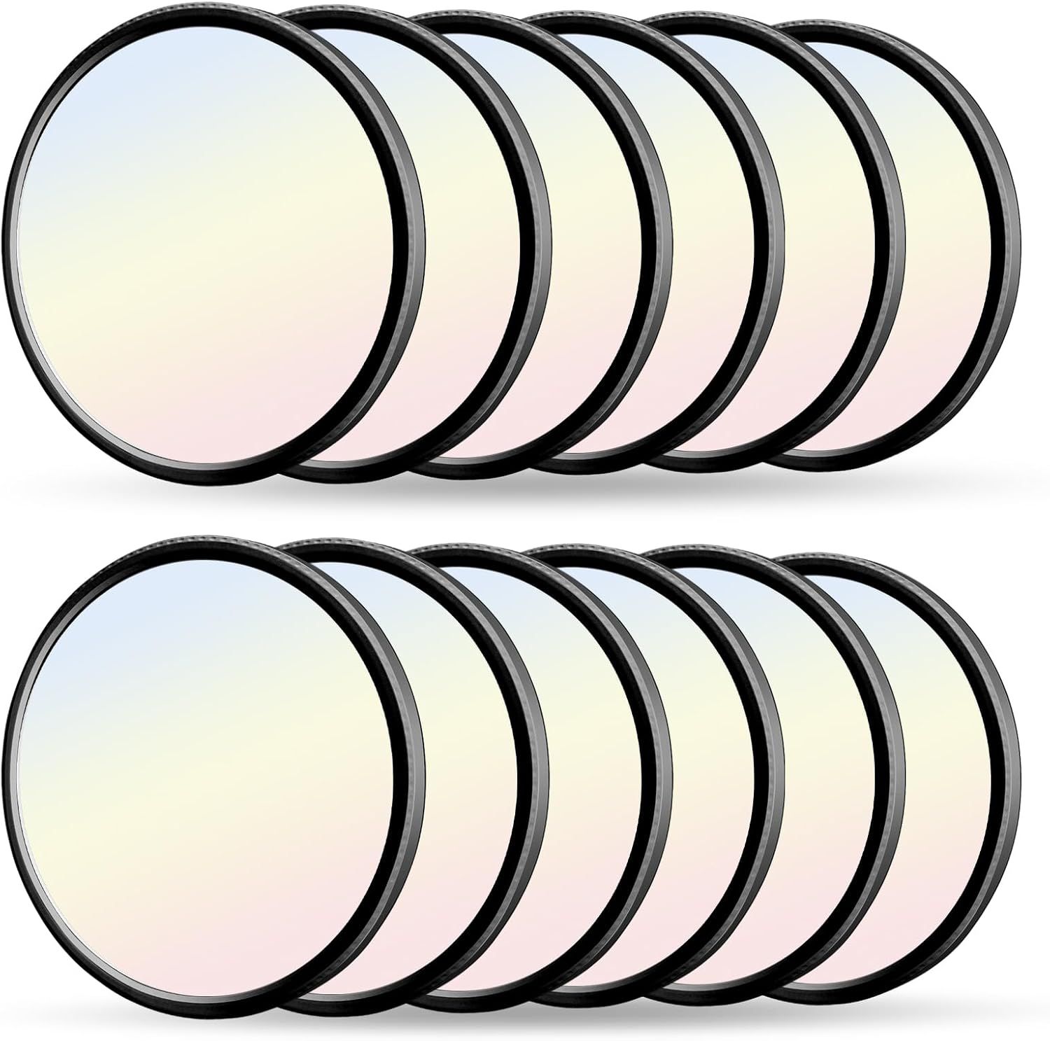 12 Pack LED Ceiling Lights Flush Mount 12 Inch 5CCT Adjustable 3200LM (Black Color)