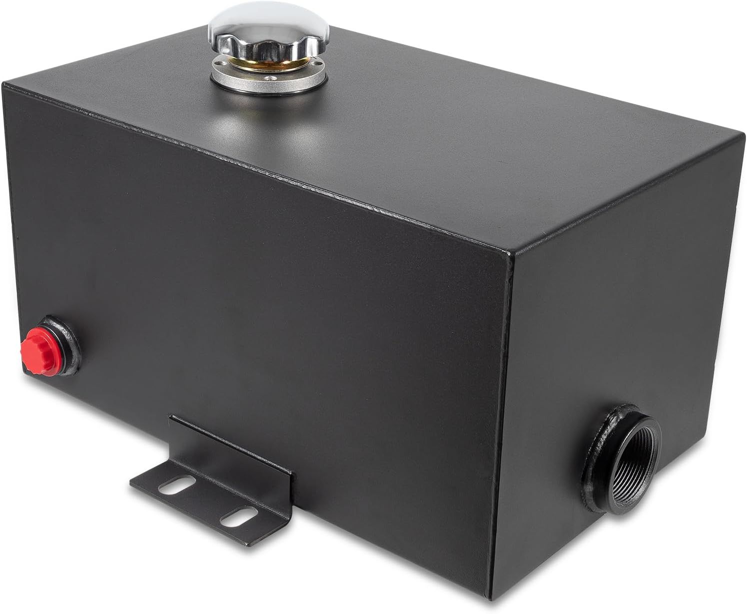 5 Gallon Hydraulic Fluid Reservoir Tank Steel with 1-1/2 Inlet and 3/4 Outlet with Mounting Feet