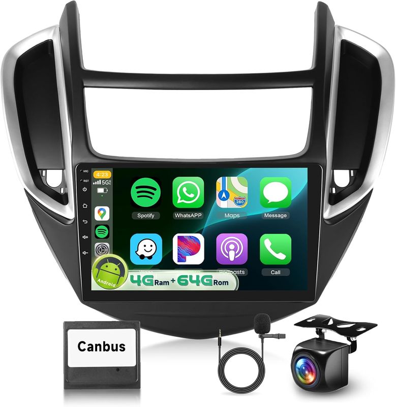 Chevrolet Trax 2014–2016 Car Stereo 9in Touchscreen Wireless CarPlay +Android Auto &amp; Backup Camera