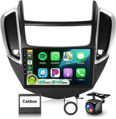 Chevrolet Trax 2014–2016 Car Stereo 9in Touchscreen Wireless CarPlay +Android Auto &amp; Backup Camera