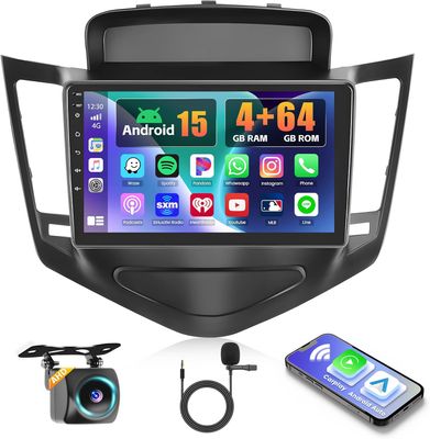 Chevrolet Cruze 2009–2014 Touchscreen Radio Wireless CarPlay Android Auto Backup Camera