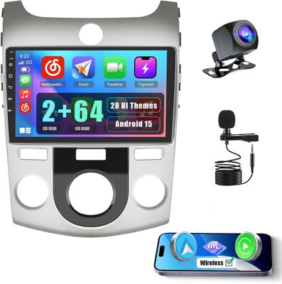 Kia Forte/Cerato/K3 2008–2012 Touchscreen Stereo Wireless CarPlay Android Auto &amp; Backup Camera