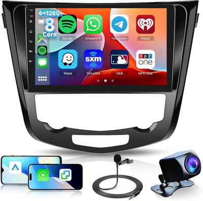 Nissan Rogue/X-Trail/Qashqai 2014–2018 Car Radio With Bluetooth, Wi-Fi, GPS &amp; Backup Camera