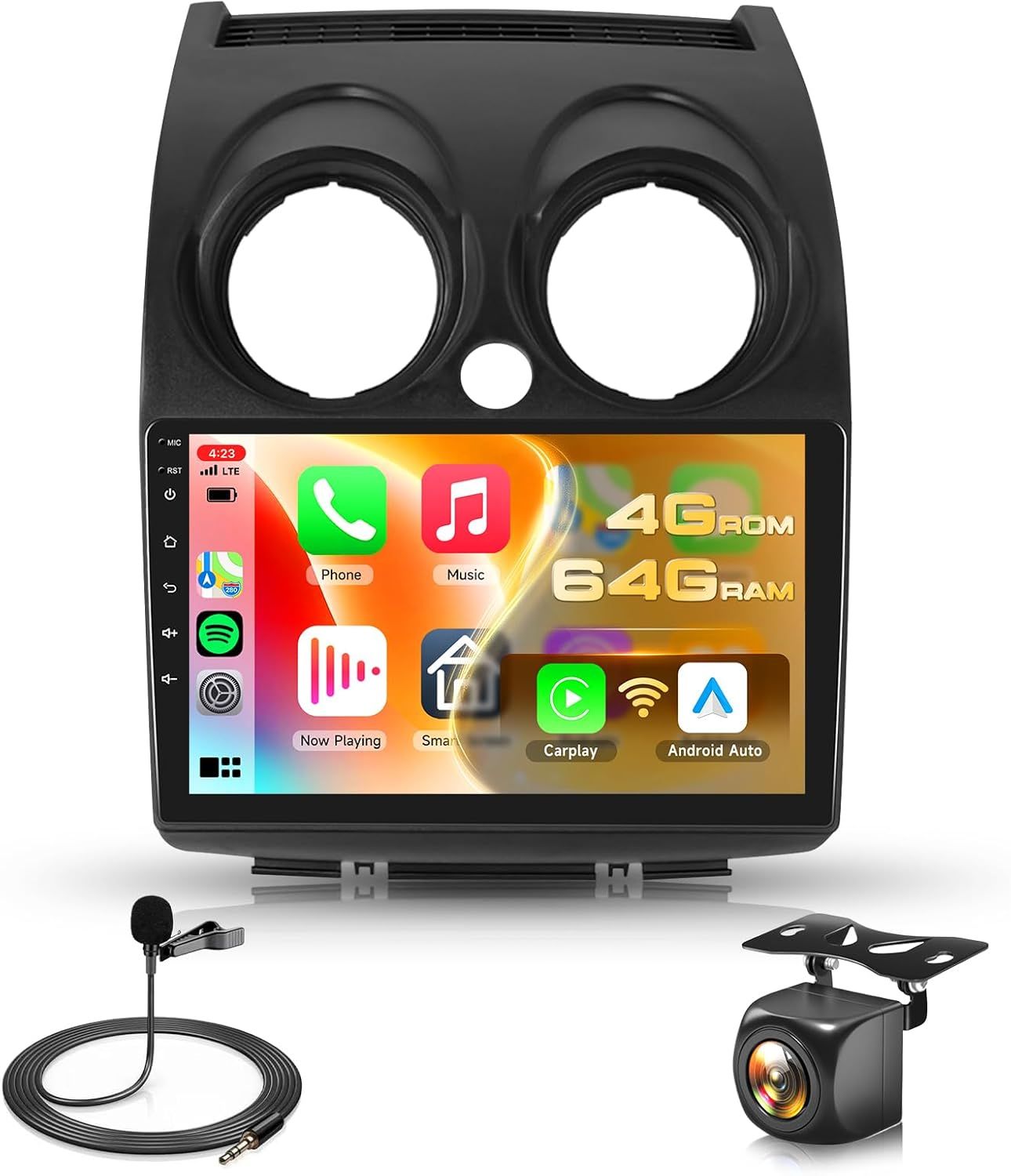 Nissan Rogue Sport/Qashqai 2007–2015 Radio Upgrade Touchscreen Bluetooth Wi-Fi &amp; Backup Camera