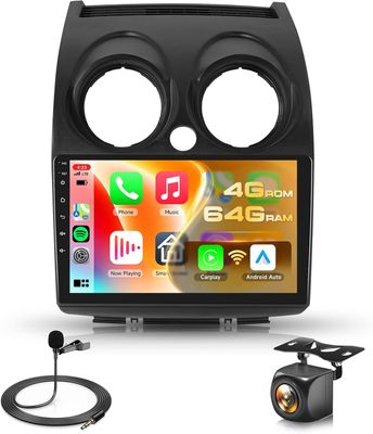 Nissan Rogue Sport/Qashqai 2007–2015 Radio Upgrade Touchscreen Bluetooth Wi-Fi &amp; Backup Camera