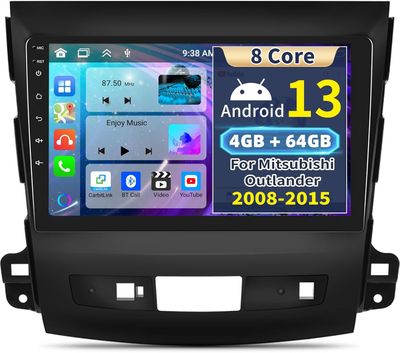 Mitsubishi Outlander/Citroen C-Crosser/Peugeot 4007 2008–2015 Car Stereo 9in Touchscreen &amp; Backup Camera
