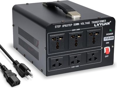 3000W Voltage Converter Step Up Down 110V-120V to 220V-240V Power Transformer