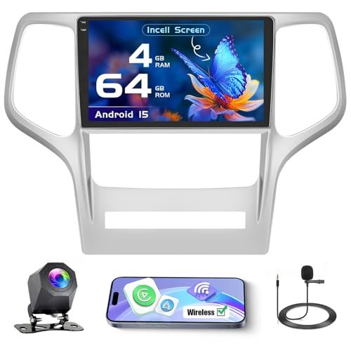 Jeep Grand Cherokee 2010-2013 4G+64G Android Car Stereo with Wireless CarPlay &amp; Backup Camera