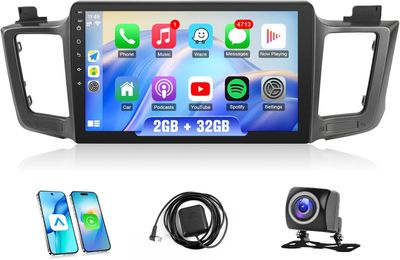 Toyota RAV4 2013-2018 Android 10.1 Inch IPS Touchscreen with Wireless CarPlay &amp; Backup Camera