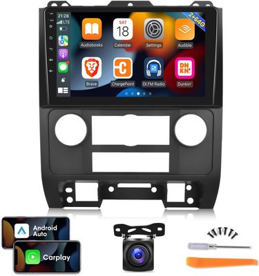 Ford Escape 2007–2012 Android Car Radio with 9 Inch Touch Screen, CarPlay &amp; Backup Camera