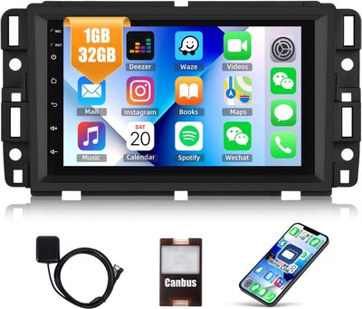 Chevy Silverado 2007-2013 Android Car Radio 7 Inch Touch Screen with GPS &amp; Bluetooth &amp; More