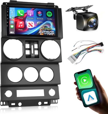 Jeep Wrangler 4 Door 2007–2010 Android Car Stereo Touch Screen with SWC, GPS &amp; Backup Camera