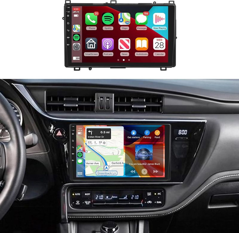 Toyota Corolla 2017–2019 Android Car Stereo 9Inch Touch Screen with CarPlay &amp; Backup Camera