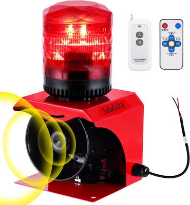 Industrial Strobe Alarm Siren 120dB Outdoor Emergency Warning Light AC 110V