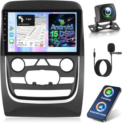 Dodge Durango 2014–2020 Wireless CarPlay Android Auto Car 9 Inch Stereo with Backup Camera