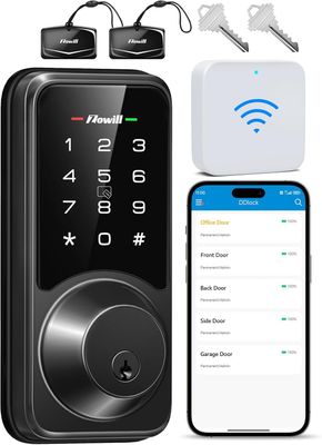 WiFi Smart Lock Touchscreen Keypad Auto Lock + Gateway Included