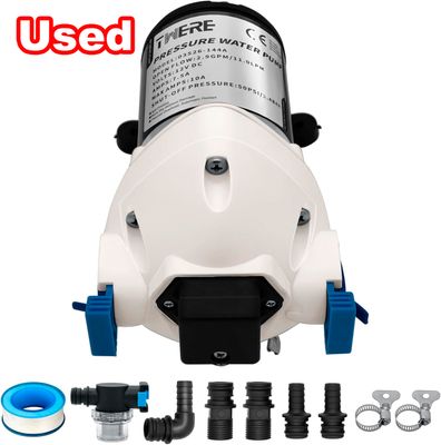 3 GPM 12V 50 PSI RV Water Pump with Strainer for RV, Camper &amp; Trailer System