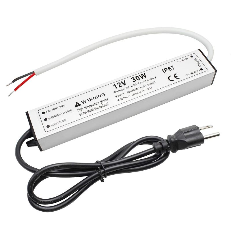30W 12V LED Power Supply Waterproof IP67 AC to DC Converter