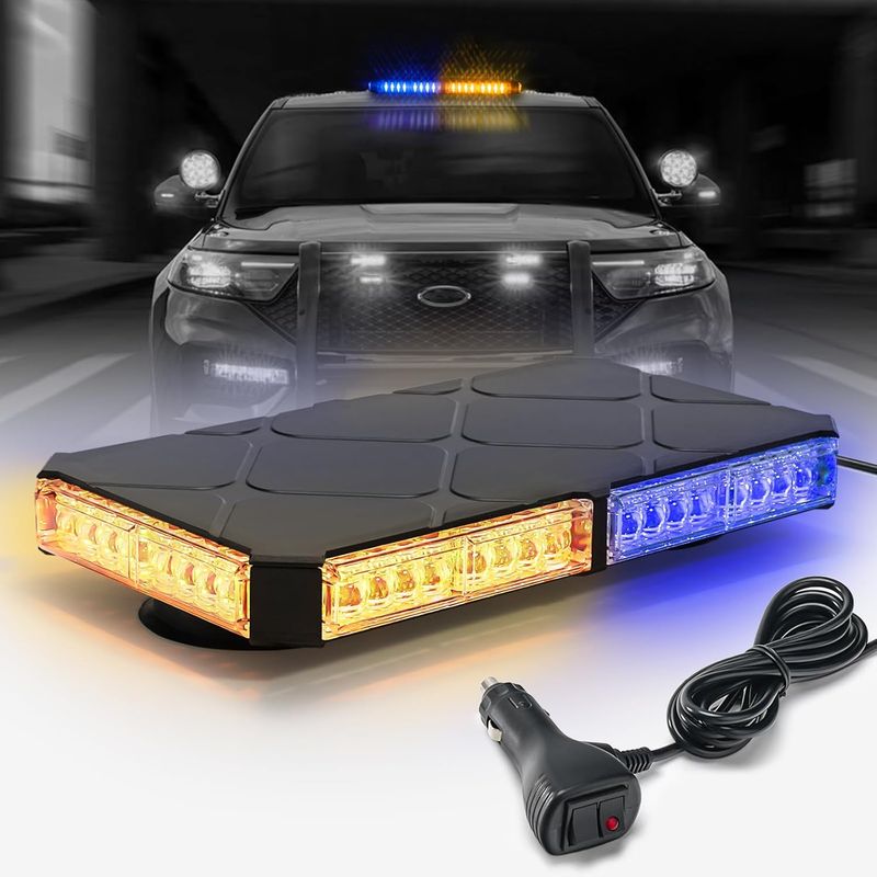 Premium Roof Mount Emergency Beacon Strobe Light for Trucks and Work Vehicles
