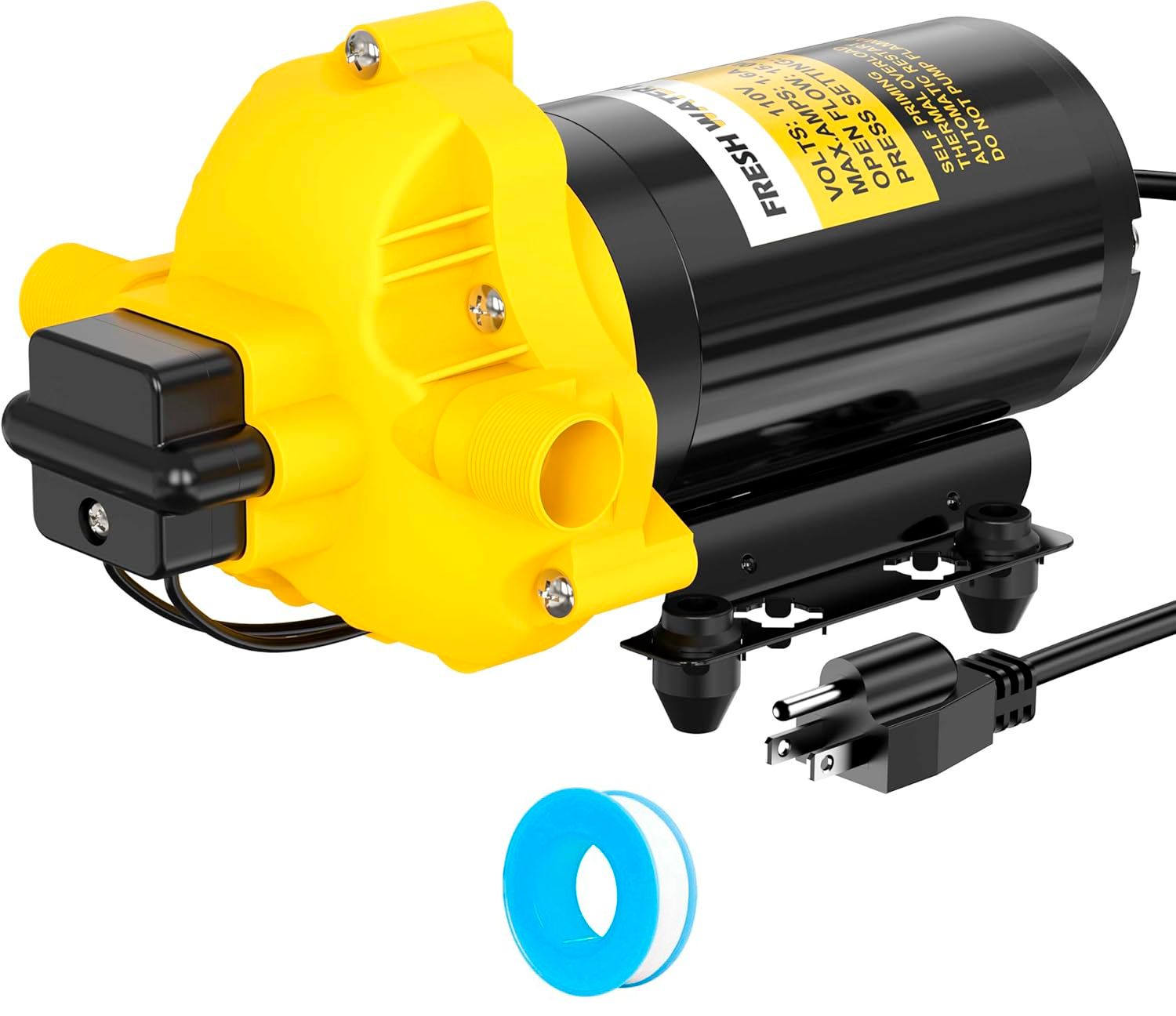 Premium Self Priming Water Pump 110V 4.0 GPM 45 PSI Diaphragm Pump for RV, Boat &amp; House