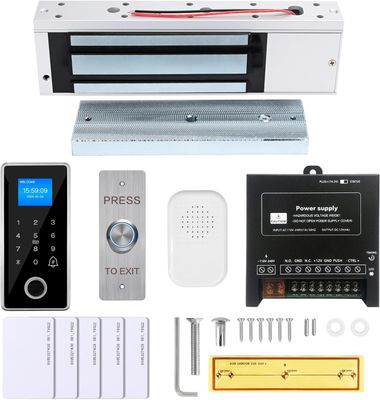 Electric &amp; Magnetic Door Lock Kit 600lb RFID Keypad Access Control Secure Lock System